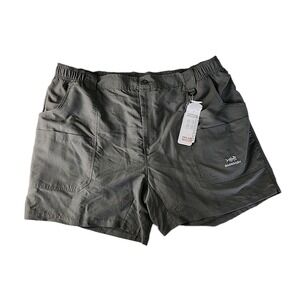 Bassdash Performance Fishing Shorts Men's 3XL UPF50 Water Resistant Gray 6" NWT